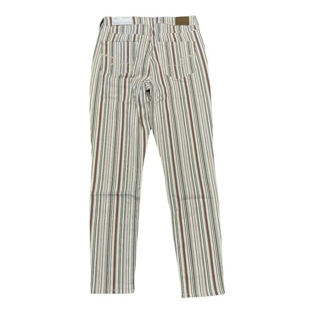 NWT AMERICAN EAGLE Next Level Stretch Hi-Rise Jegging 6R Stripe 557 - Picture 2 of 4